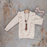 Stylish Girls' Knitwear Dress Set-0