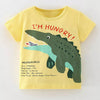 Children's Crocodile Short Sleeve T-Shirt - Yellow