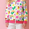 Children's Contrast Zip-Up Hoodie - Multicolor