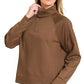 Zenana Scuba Half Zip Sweatshirts and Joggers Set - Farnelli
