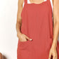 Perfee Wide Leg Overalls with Front Pockets - Farnelli