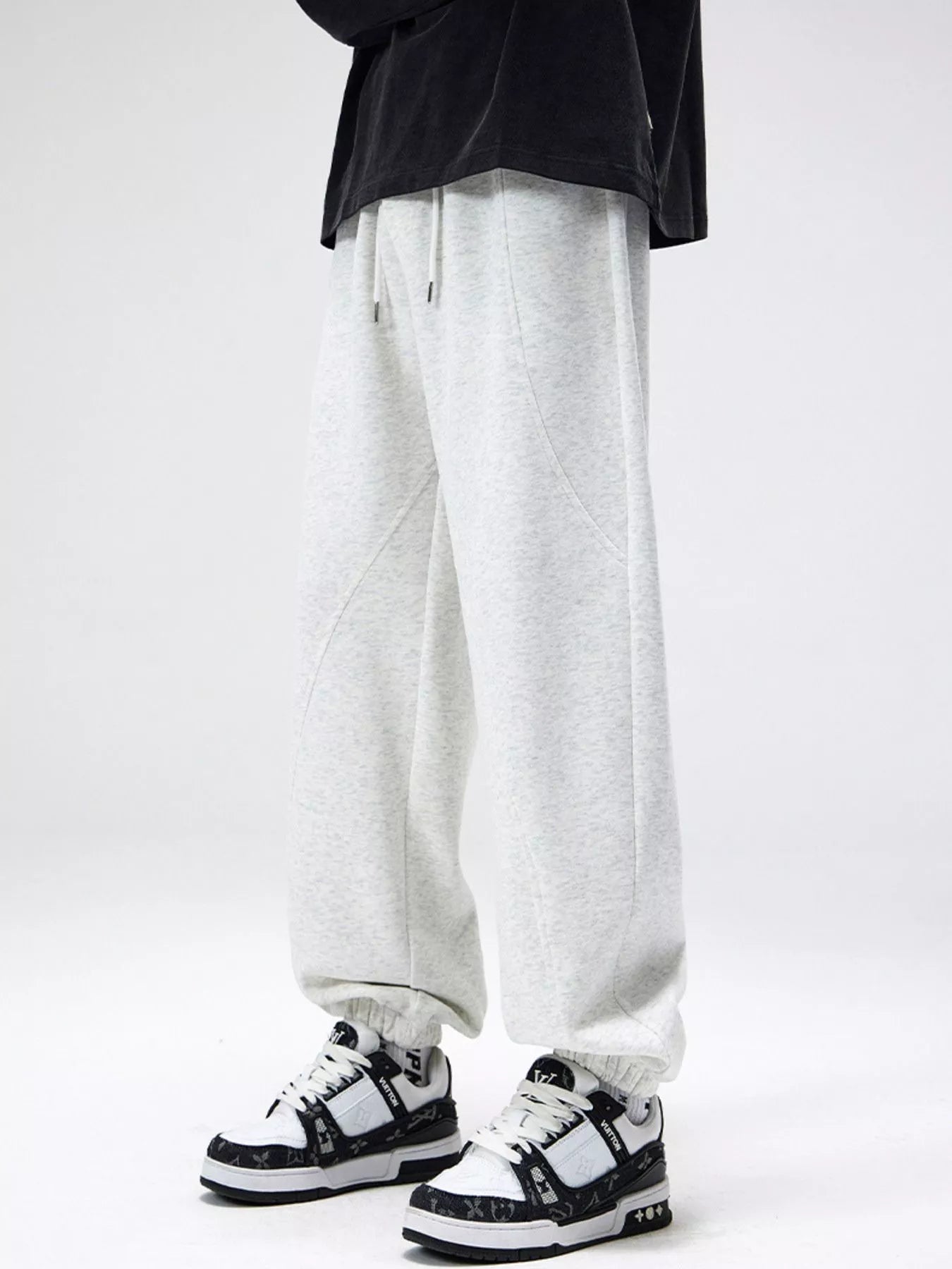 Men's Plus Size Loose Fit Drawstring Sweatpants - Farnelli