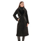 Genuine Mink Fur Eco Suede Coat