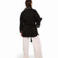 Sandro Cashmere Blend Overcoat in Black