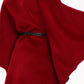Genuine Scandinavian Mink Fur Double Face Wool Poncho