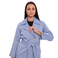 Jackie Trench Coat in Sky Blue