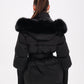 Amanda Genuine Fur Trim Down Fill Coat