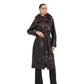 Genuine Leather Polar Fox Trim Coat