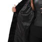 Genuine Astrakhan Silver Fox Trim Coat
