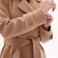Camille Cashmere Blend Coat in Camel