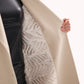 Denise Cashmere Blend Overcoat in Nude