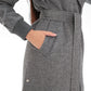 Karolina Genuine Silver Fox Wool Blend Coat