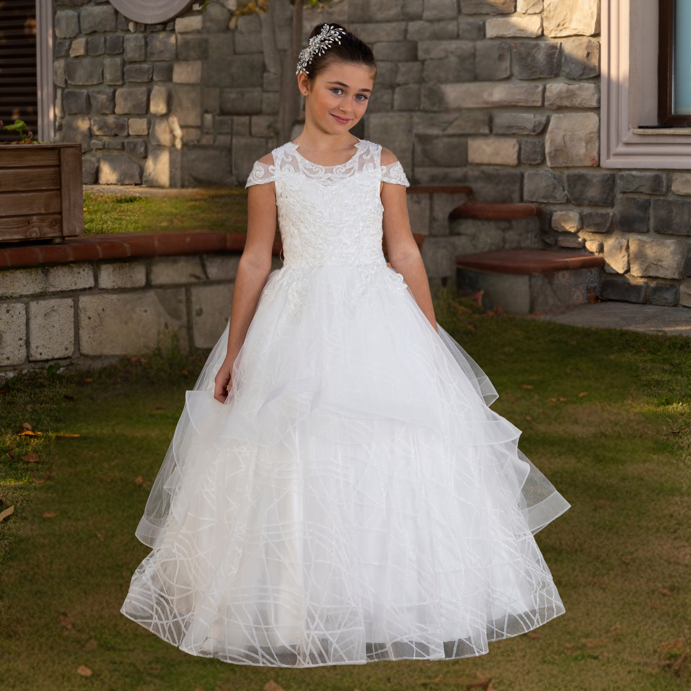 Majestic Charm Girls Formal Dress - Farnelli