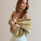 Brown Faux Fur Shawl (Butterfly Brw05)