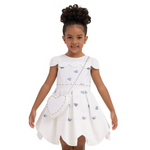Blue Hearts Girls Formal Dress-0