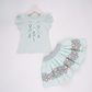 Blue Blossom Girl Skirt Set - Farnelli
