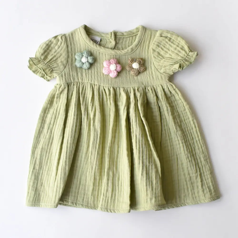 Summer Bloom Girls Cotton Dress-4