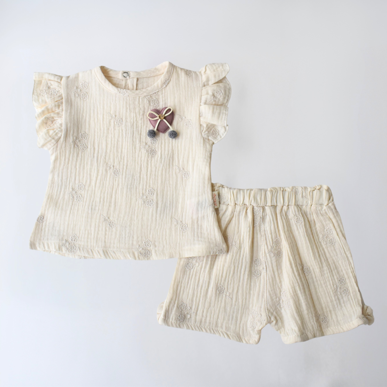 Hayley Heart Girls Casual Set - Farnelli