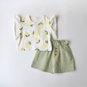 Lemonade Twist Girls Casual Set-0