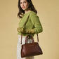 Zita (brown) - Italian calf leather women's handbag (with shoulder strap)