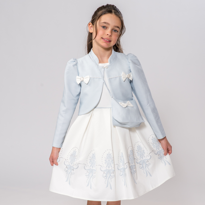 Baby Blue Elegant Girl Dress - Farnelli