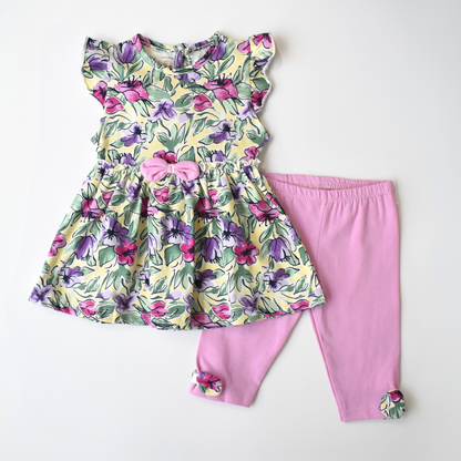 Wildflower Heart Girls Casual Set-1