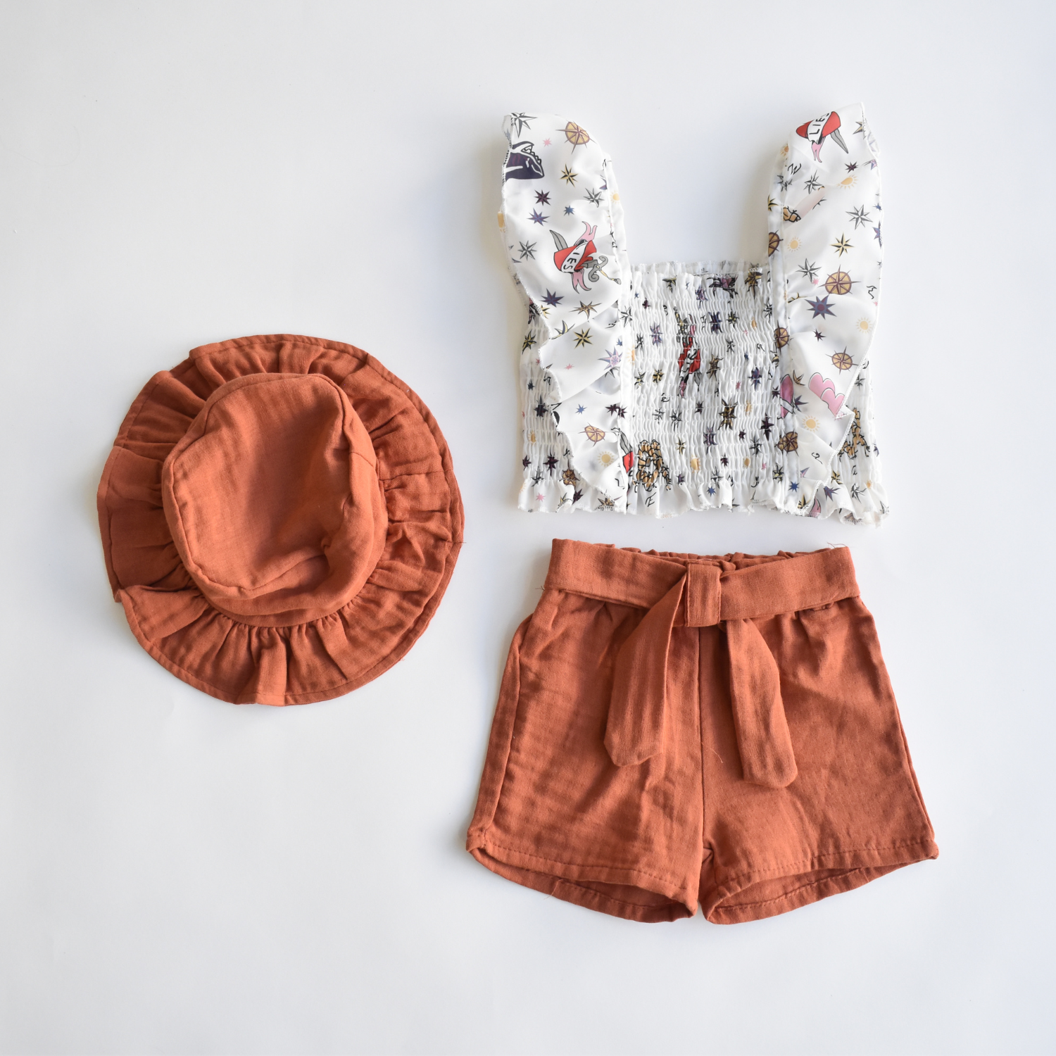 Sunshine Sparkle Girls Casual Set-0