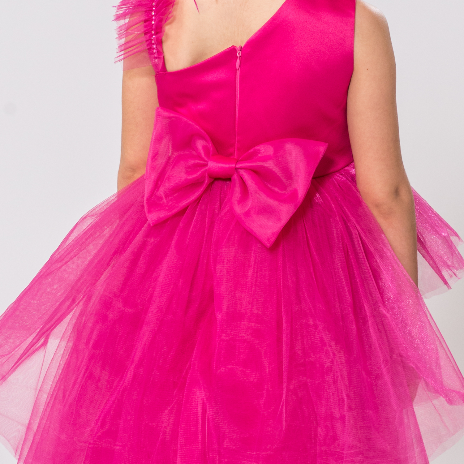 Fanny Fushia Short Dress - Farnelli