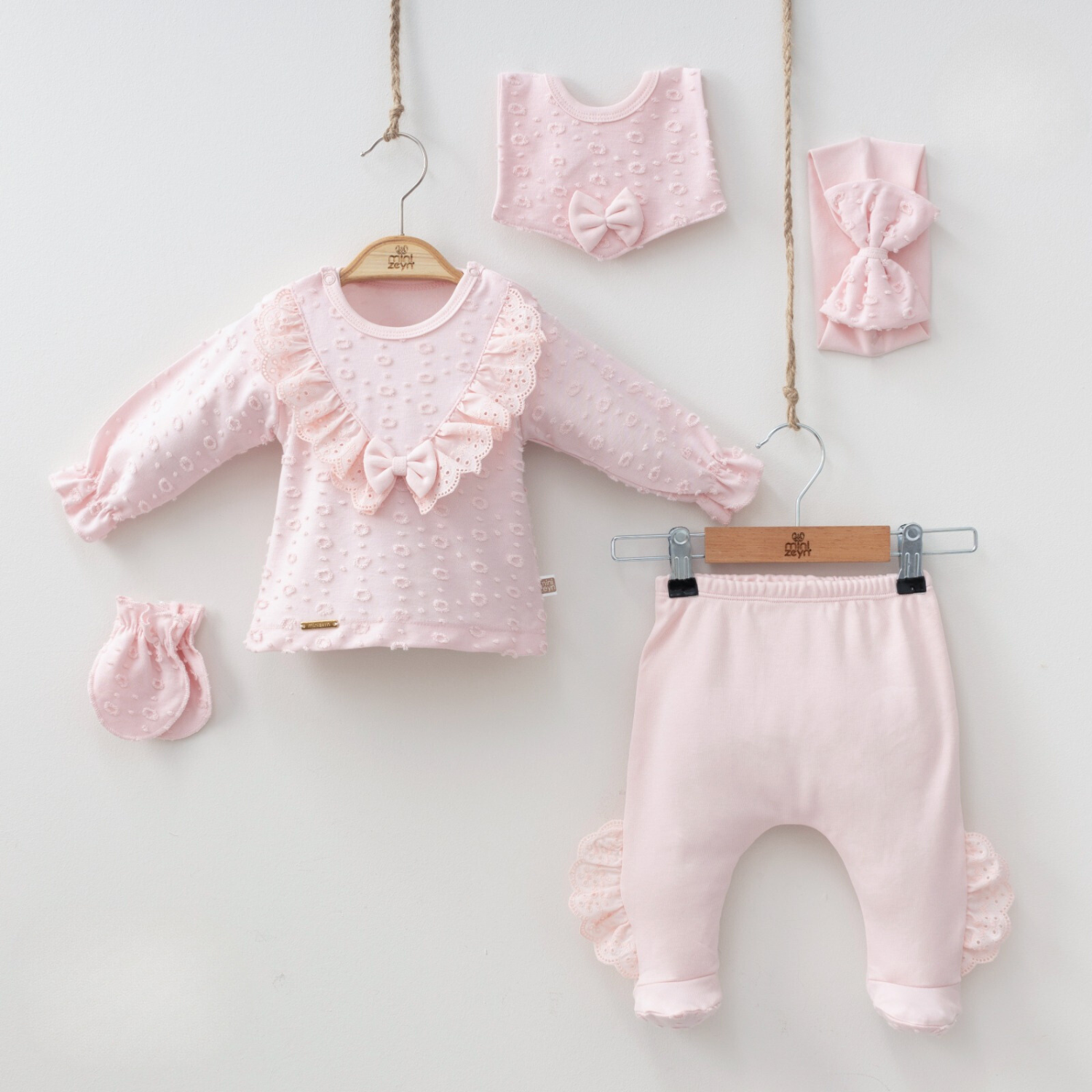 Frilly Girly Newborn 5PC Set-6