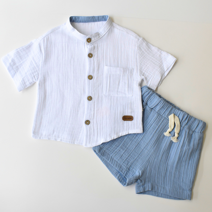 Clean & Cool Casual Short Set-0