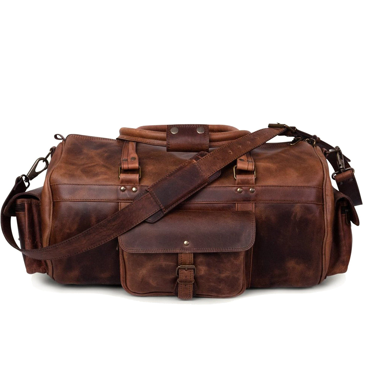 Tony Rosato Classy Leather Bags duffel bag in a classic leather design