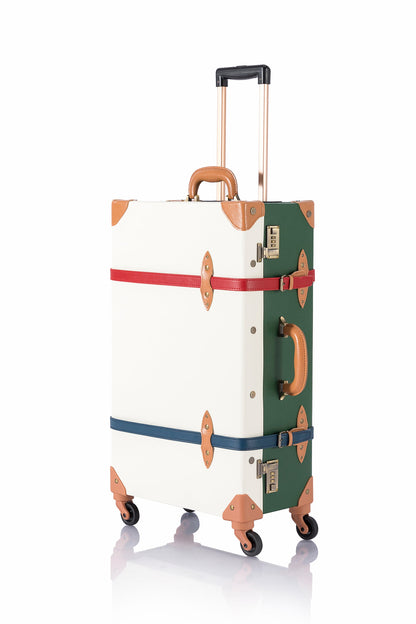 SarahFace Spinner Suitcase - Green/Pearl's