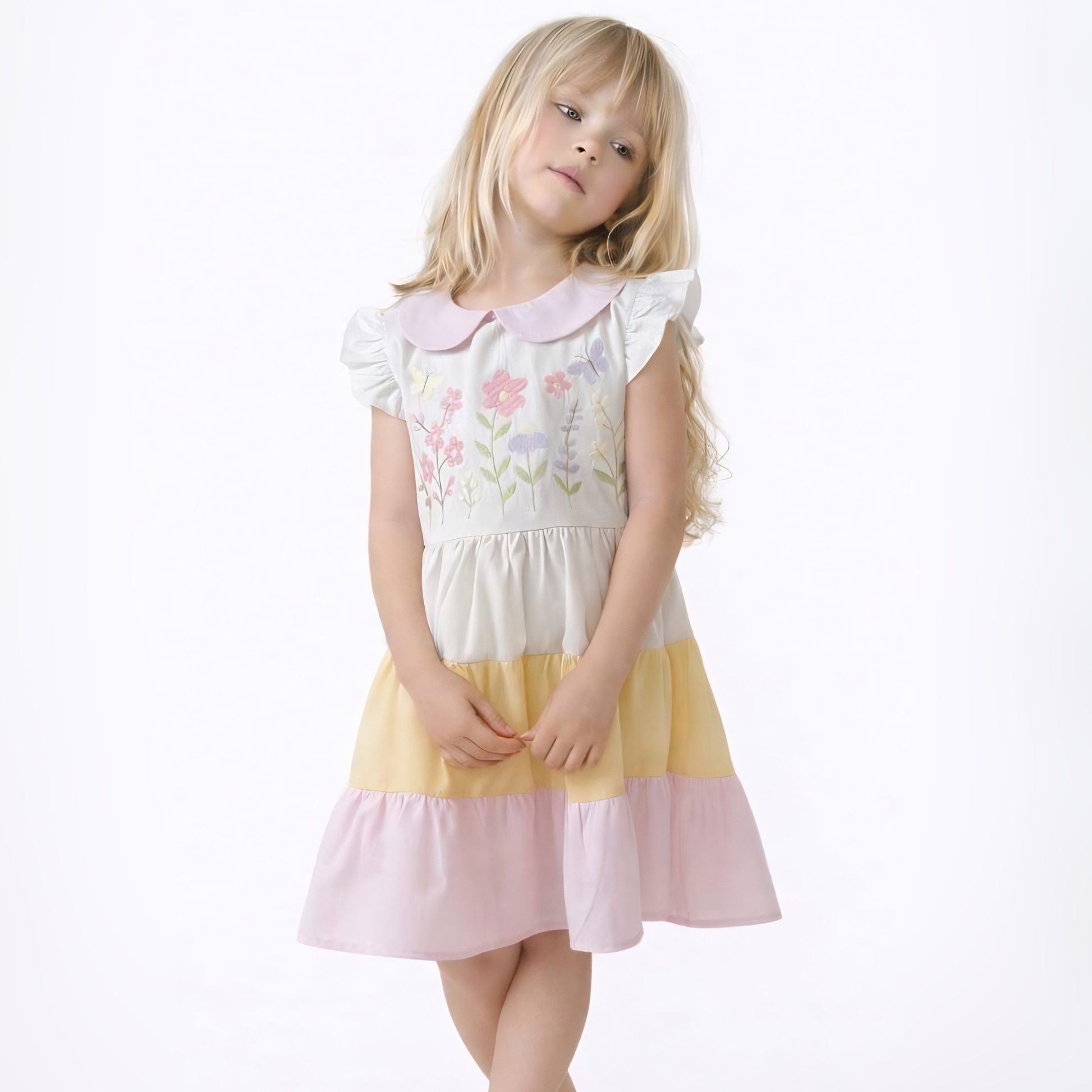 Pastel Garden Casual Dress-2