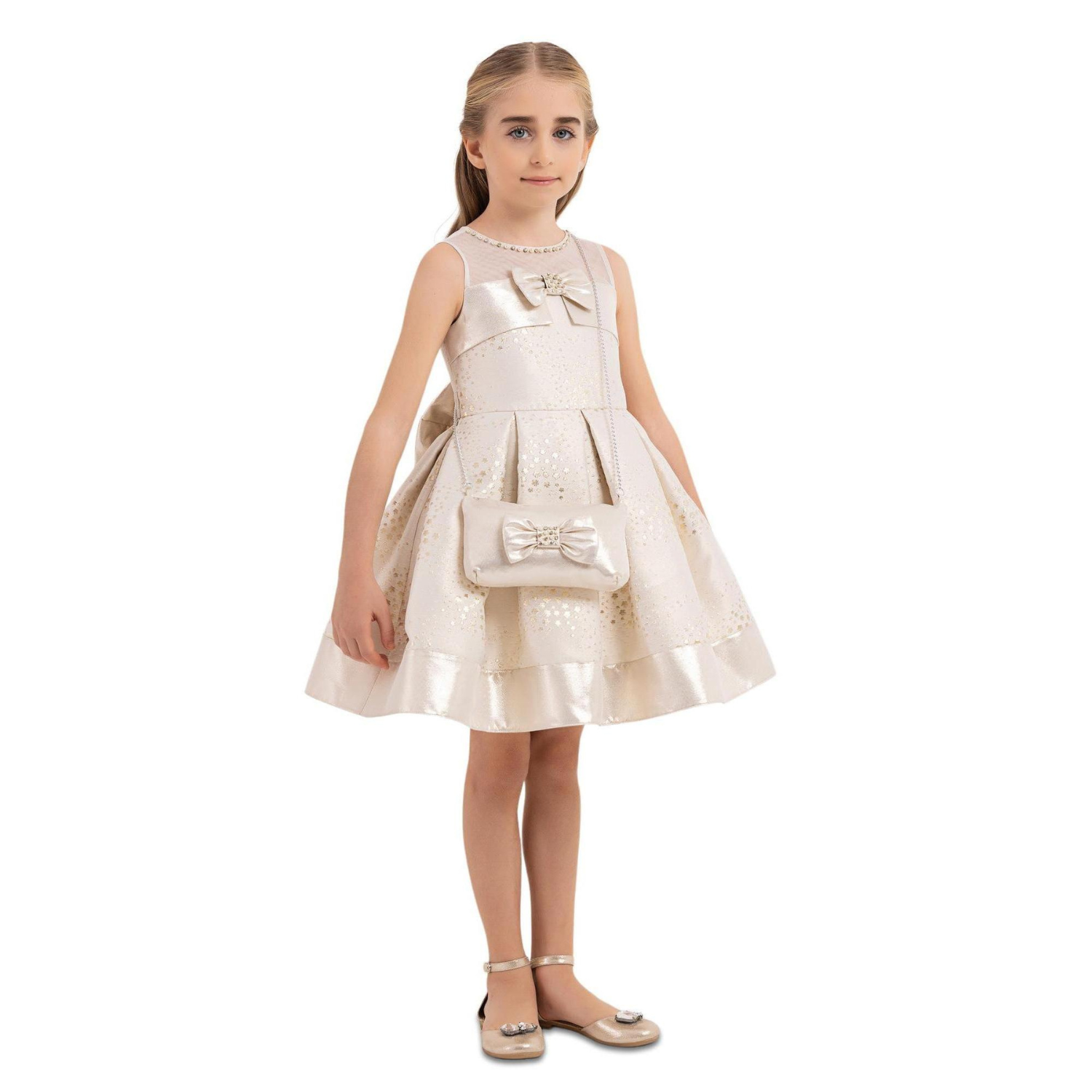 Sleeveless Chic Girls Formal Dress - Farnelli