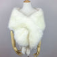 Ivory / White Fur Shawl (Lilian Ivy03)