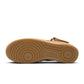 Nike Men's Air Force 1 Mid Flax men's footwear in beige with mid-top design and classic lace-up silhouette