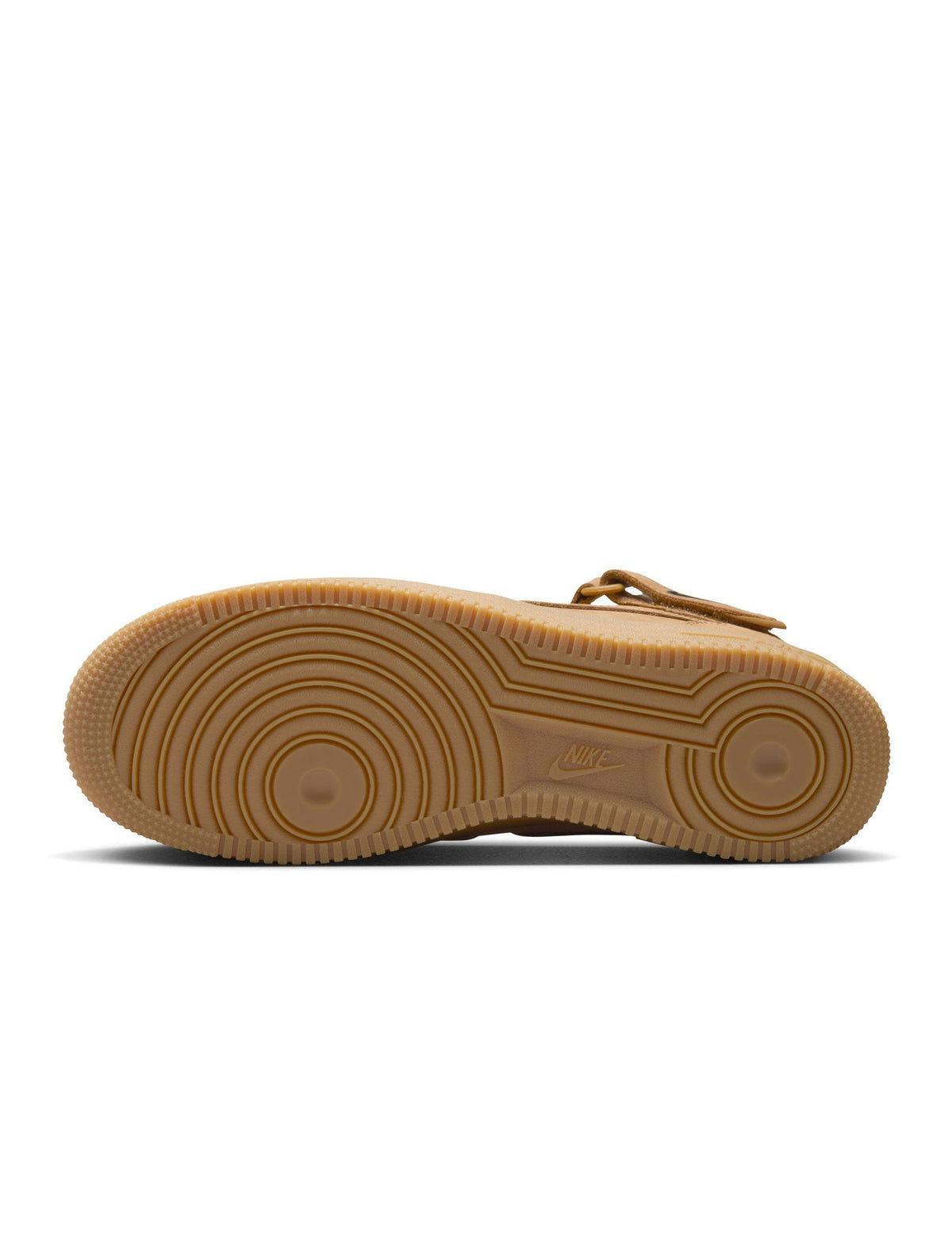Nike Men's Air Force 1 Mid Flax men's footwear in beige with mid-top design and classic lace-up silhouette