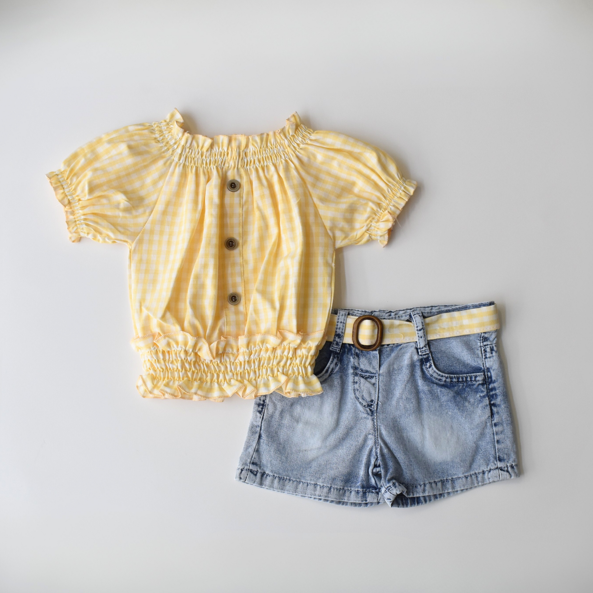 Picnic Chic Girls Denim Set-1