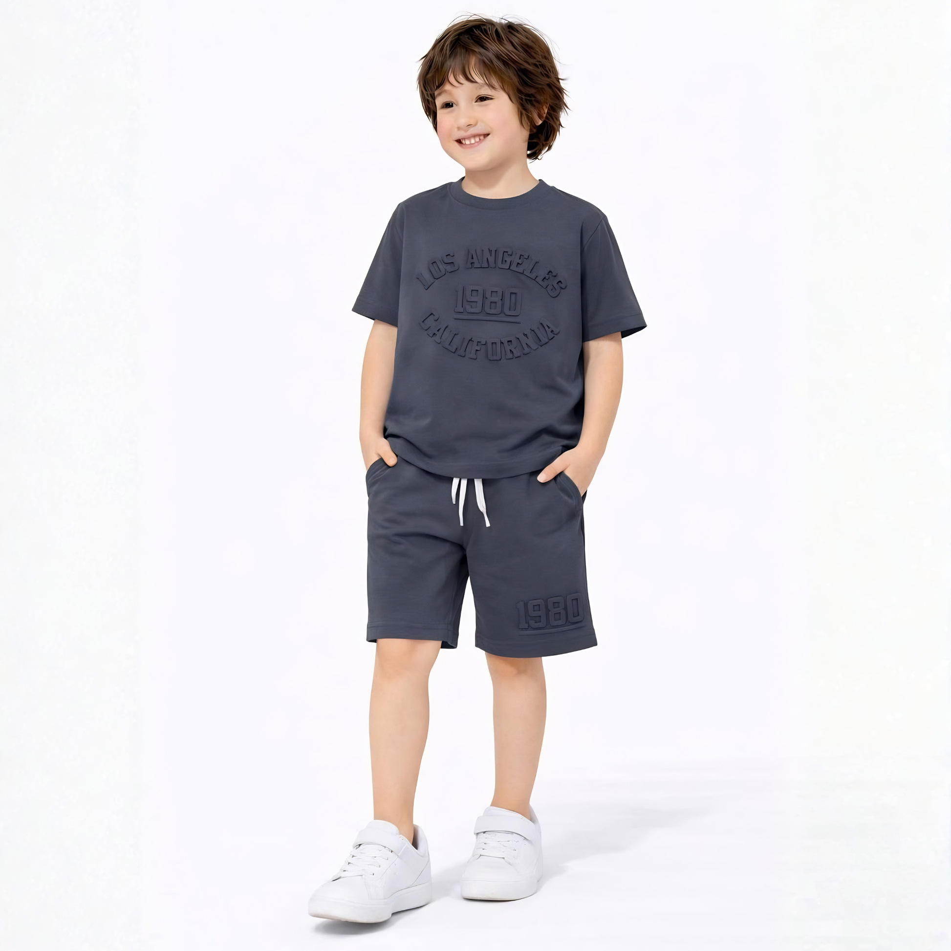 LA Bro Boys Shorts Set-0