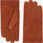 Tommaso - Italian suede leather gloves with luxurious natural sheep fur lining