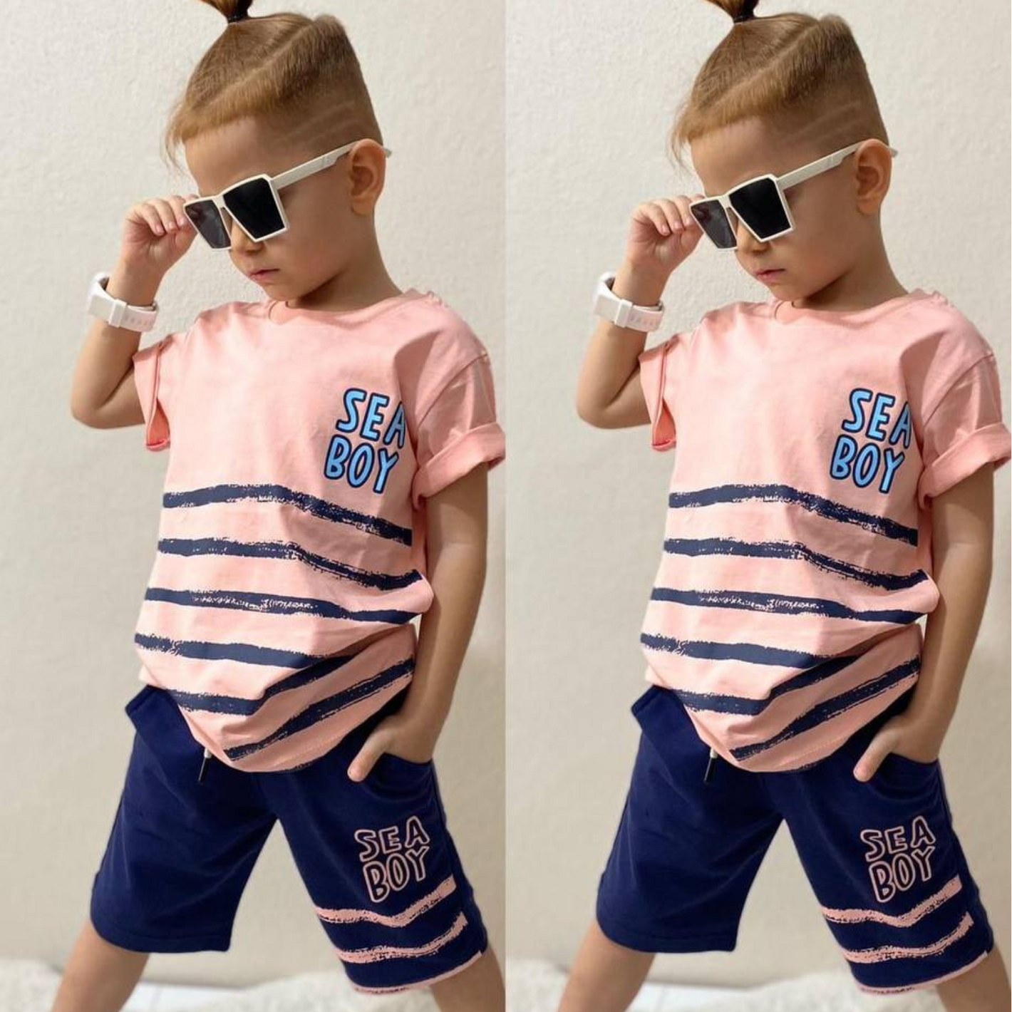 Sea Boys Shorts Set-0