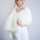 Ivory Bridal Faux Fur Shawl (Lilian Ivy03)