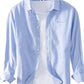 Men's Plus Size Button Up Long Sleeve Shirt - Farnelli