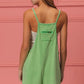 BiBi Vintage Washed V-Neck Overalls with Pockets - Farnelli
