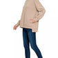 Zenana Full Size Fleece Hi-low Boyfriend Sweatshirts with Pockets Plus Size - Farnelli