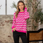 Sew In Love Full Size Wave Stripe Contrast Long Sleeve Sweater - Farnelli