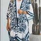 Printed Open Front Cover-Up - Farnelli