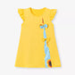 Children's Sunflower Ruffle Cap Sleeve Dress - Farnelli