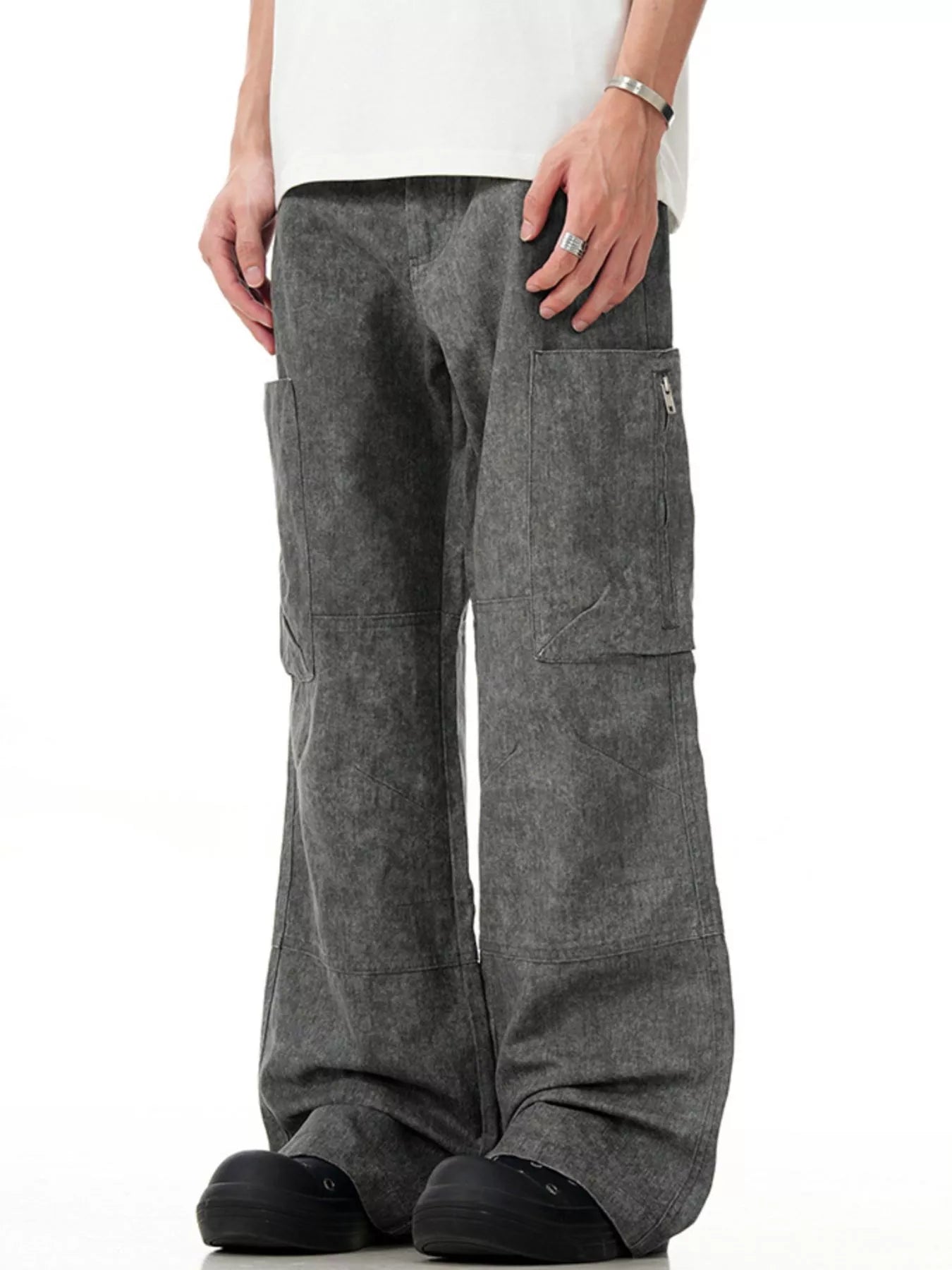 Men's Wide Leg Cargo Pants - Farnelli