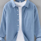 Men's Plus Size Button Up Long Sleeve Shirt - Farnelli